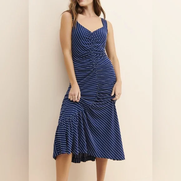 Anthropologie | Dresses | Maeve By Anthropologie Bree Dot Midi Knit Dress Blue White Xsp Euc | Poshmark Anthropologie | Dresses | Maeve By Anthropologie Bree Dot Midi Knit Dress Blue White Xsp Euc | Poshmark